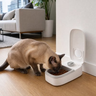 Distributeur automatique croquettes Chat