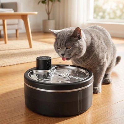 Fontaine à eau chat sans fil​