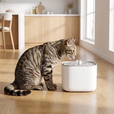 Fontaine a eau Chat