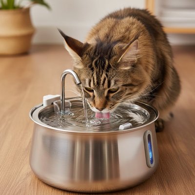 Fontaine a eau chat