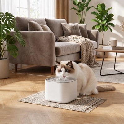 Fontaine a eau Chat